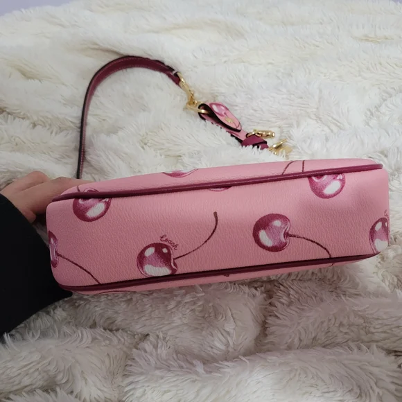 Coach Pink Cherry Print Nolita and Cardholder Set - Picture 3 of 5